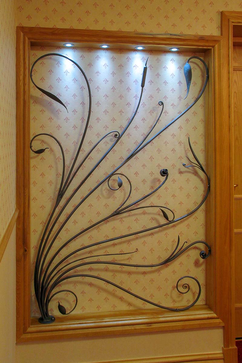 Graceful and Elegant Wrought Iron Screen